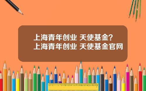 上海青年创业 天使基金？上海青年创业 天使基金官网