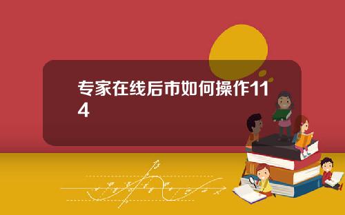 专家在线后市如何操作114