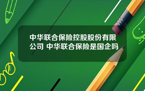 中华联合保险控股股份有限公司 中华联合保险是国企吗