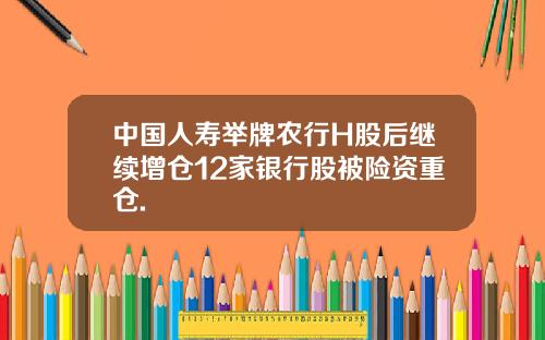 中国人寿举牌农行H股后继续增仓12家银行股被险资重仓.