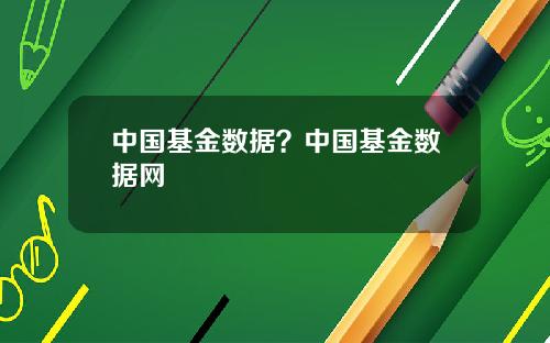 中国基金数据？中国基金数据网