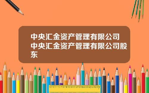 中央汇金资产管理有限公司中央汇金资产管理有限公司股东