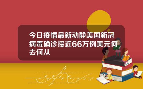 今日疫情最新动静美国新冠病毒确诊接近66万例美元何去何从