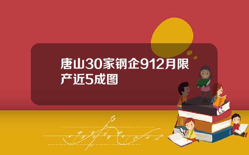 唐山30家钢企912月限产近5成图