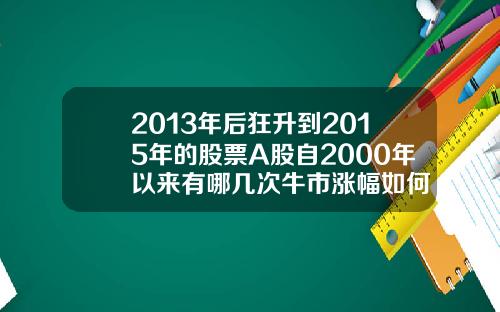 2013年后狂升到2015年的股票A股自2000年以来有哪几次牛市涨幅如何