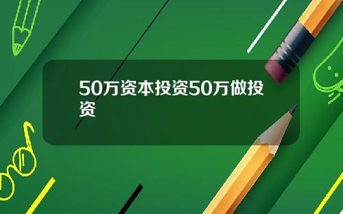 50万资本投资50万做投资