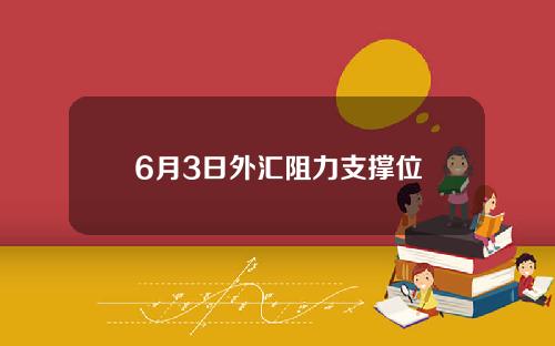 6月3日外汇阻力支撑位