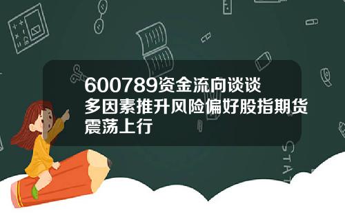 600789资金流向谈谈多因素推升风险偏好股指期货震荡上行