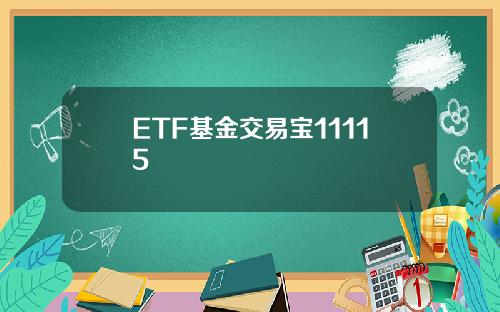 ETF基金交易宝11115