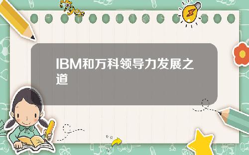 IBM和万科领导力发展之道