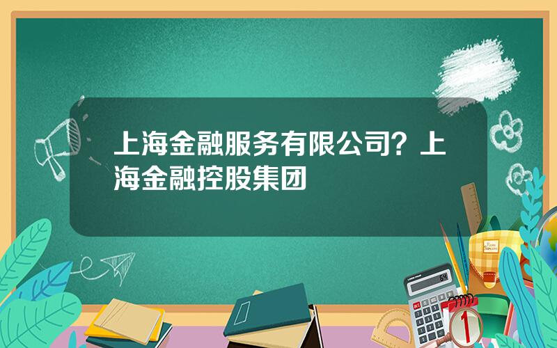 上海金融服务有限公司？上海金融控股集团