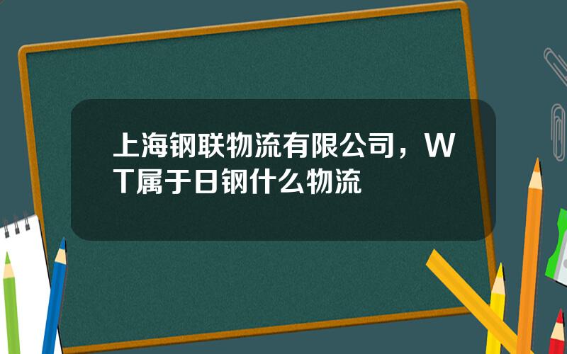 上海钢联物流有限公司，WT属于日钢什么物流