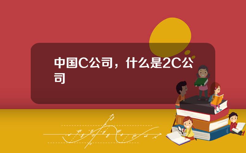 中国C公司，什么是2C公司