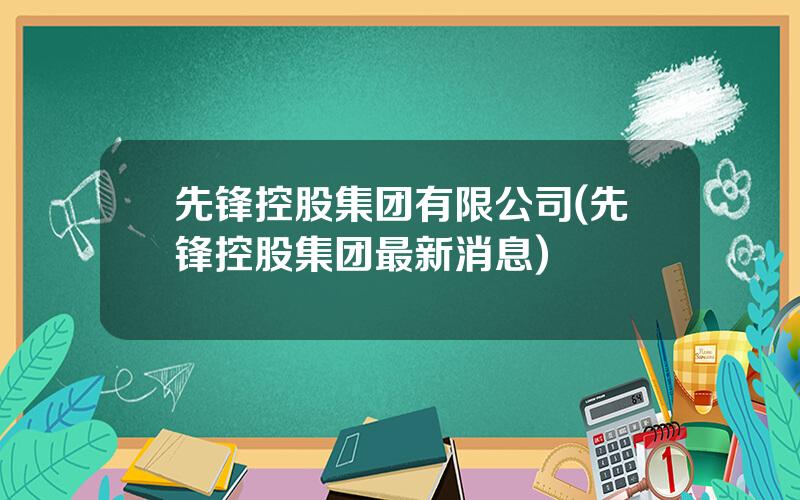 先锋控股集团有限公司(先锋控股集团最新消息)